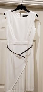 💎Cream Pleated Sheath Dress💎